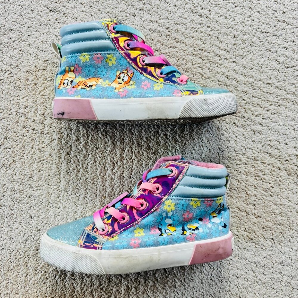 Ground up Bluey Pastel high top sneakers